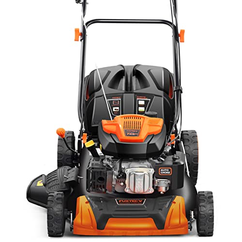 FUXTEC Benzin Rasenmäher FX-RM5196 mit 51 cm GT Selbstantrieb leistungsstarker 196cc Motor Easy Clean 4in1 Motormäher mit 6PS / 4,4KW Mulchen Schnittbreite 51cm - 60L Grasfangkorb FUXTEC Benzin Rasenmäher FX-RM5196 mit 51 cm GT Selbstantrieb leistungsstarker 196cc Motor Easy Clean 4in1 Motormäher mit 6PS / 4,4KW Mulchen Schnittbreite 51cm - 60L Grasfangkorb