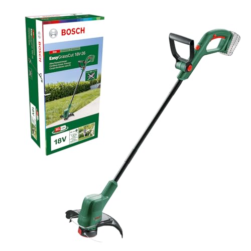 Bosch Home and Garden Bosch Akku Rasentrimmer EasyGrassCut 18V-26 (ohne Akku, 18 Volt Power for all System, Schnittkreisdurchmesser: 26 cm, im Karton), Neues Design | Klassisch grün