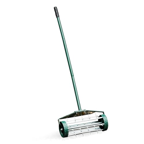GOPLUS Handvertikutierer, Rasenlüfter mit 3cm Nägeln & breitem Schutzschild, Bodenbelüfter Manueller Aerifizierer für Garten, Hof, Terrasse, 46 x 23 x 127 cm GOPLUS Handvertikutierer, Rasenlüfter mit 3cm Nägeln & breitem Schutzschild, Bodenbelüfter Manueller Aerifizierer für Garten, Hof, Terrasse, 46 x 23 x 127 cm