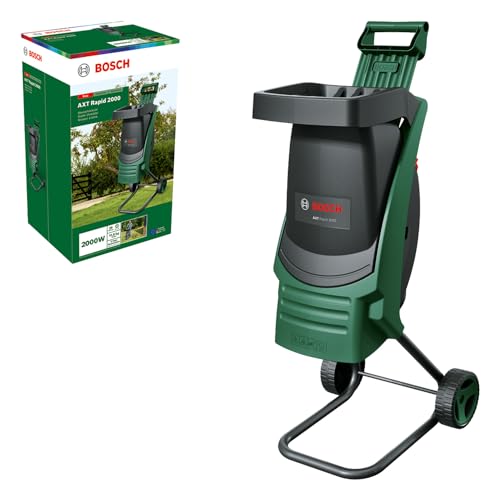 Bosch AXT Rapid 2000 Häcksler (zum leistungsstarken Häckseln von Gartenabfällen; kraftvoller 2000-W-Motor) Bosch AXT Rapid 2000 Häcksler (zum leistungsstarken Häckseln von Gartenabfällen; kraftvoller 2000-W-Motor)