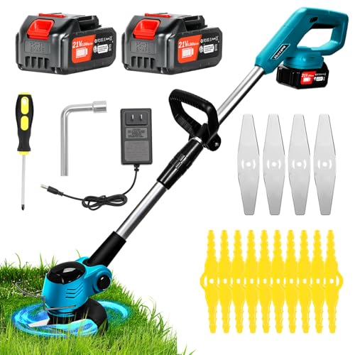 Rasentrimmer Mit Akku, 21 V 4,0 Ah Motorsense Akku, 3-in-1 Multifunktions-Grass Trimmer/Freischneider/Kantenschneider, Rasentrimmer mit 3 Messertypen für Garten- und Terrassenrasen Prune Rasentrimmer Mit Akku, 21 V 4,0 Ah Motorsense Akku, 3-in-1 Multifunktions-Grass Trimmer/Freischneider/Kantenschneider, Rasentrimmer mit 3 Messertypen für Garten- und Terrassenrasen Prune