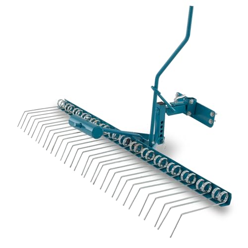Bituxx Rasenstriegel Vertikutierer Rasenlüfter Entmooser Rasenkamm für Aufsitzmäher Rasentraktor ATV 120cm