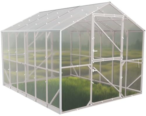 Gewächshaus Dom 2,5x4 m mit 4 mm Hohlkammerplatten UV, 10 m² Tomatenhaus & Frühbeet, Stabiler Stahlrahmen 25x25, Wetter- & schneefest, einfacher Aufbau – E-szklarnia® Gewächshaus Dom 2,5x4 m mit 4 mm Hohlkammerplatten UV, 10 m² Tomatenhaus & Frühbeet, Stabiler Stahlrahmen 25x25, Wetter- & schneefest, einfacher Aufbau – E-szklarnia®